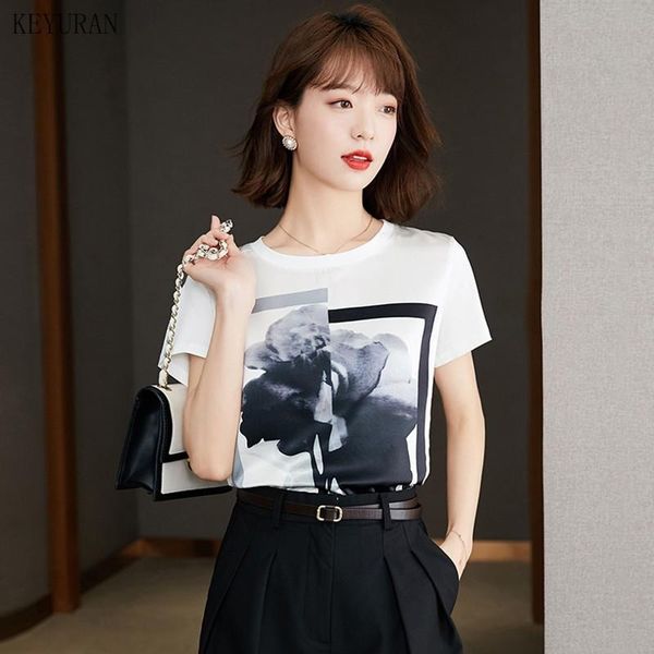 print t-shirts women 2021 short sleeve summer tshirts woman casual round neck tee women's t-shirt, White
print t-shirts women 2021 short sleeve summer tshirts woman casual round neck tee women's t-shirt, White