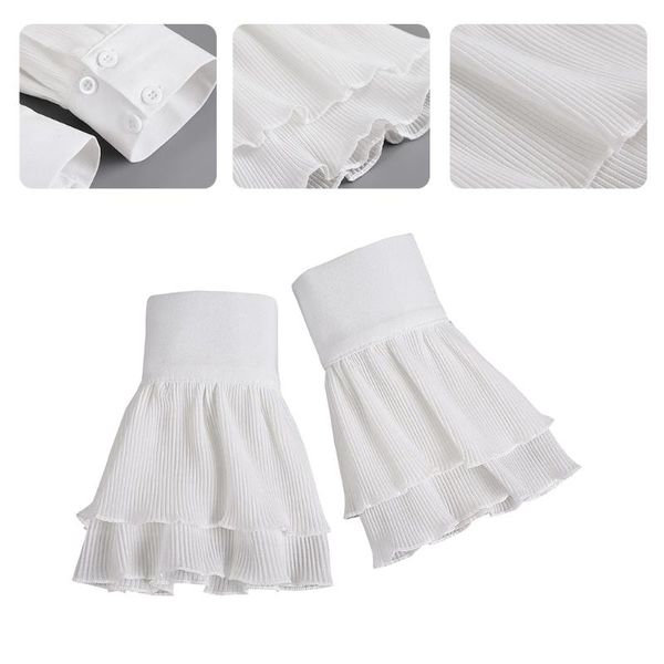 five fingers gloves 2pcs/pair girl ruffle edge fake flare sleeves pleated false cuff sweater apparel, Blue;gray
five fingers gloves 2pcs/pair girl ruffle edge fake flare sleeves pleated false cuff sweater apparel, Blue;gray
