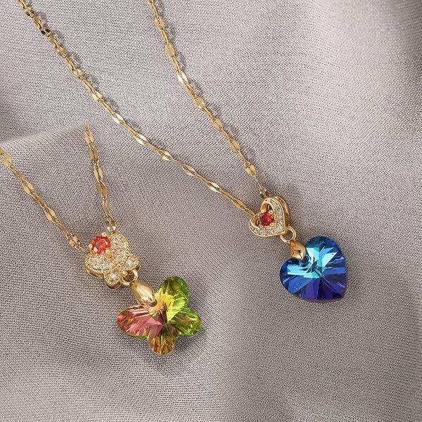 pendant necklaces korean cute butterfly necklace for women party fashion crystal jewelry gifts, Silver
pendant necklaces korean cute butterfly necklace for women party fashion crystal jewelry gifts, Silver