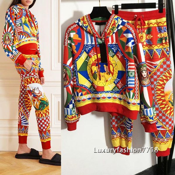 women's two piece pants high end fashion national style vintage clothes sets printed long sleeve hoodie + elastic waist casual 2 outfit, White
women's two piece pants high end fashion national style vintage clothes sets printed long sleeve hoodie + elastic waist casual 2 outfit, White