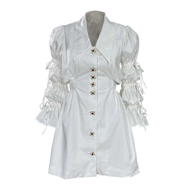 deat women temperament corset puff sleeve shirt dress solid single breasted slim fashion spring summer 11b113 210709, Black;gray
deat women temperament corset puff sleeve shirt dress solid single breasted slim fashion spring summer 11b113 210709, Black;gray