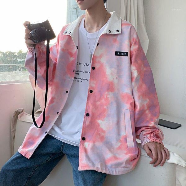 men's jackets autumn jacket tie-dye two-sided loose coat hong kong-style student handsome oversized casual fashion men clothes, Black;brown
men's jackets autumn jacket tie-dye two-sided loose coat hong kong-style student handsome oversized casual fashion men clothes, Black;brown