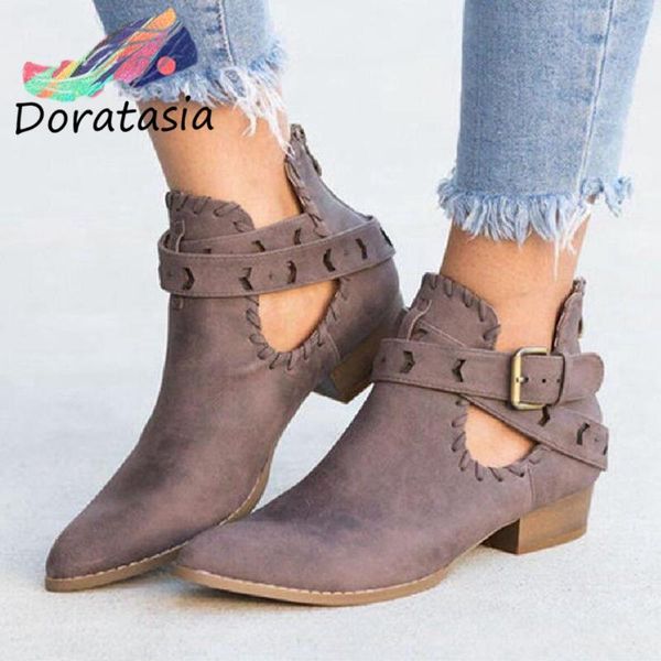 boots doratasia cool sewing western shoes 2021 low chunky heels women autumn fashion vintage ankle, Black
boots doratasia cool sewing western shoes 2021 low chunky heels women autumn fashion vintage ankle, Black