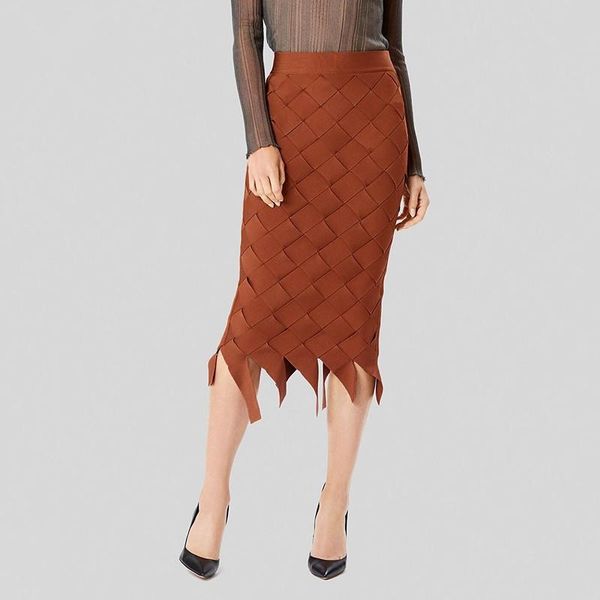 skirts 2021 chic brown skirt black plaid braided design celebrity party club bandage knee length
skirts 2021 chic brown skirt black plaid braided design celebrity party club bandage knee length
