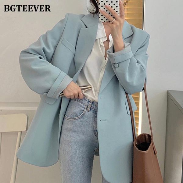 women's suits & blazers bgteever spring autumn loose women jacket blazer casual notched collar long sleeve female jackets 2021 ladies s, White;black
women's suits & blazers bgteever spring autumn loose women jacket blazer casual notched collar long sleeve female jackets 2021 ladies s, White;black
