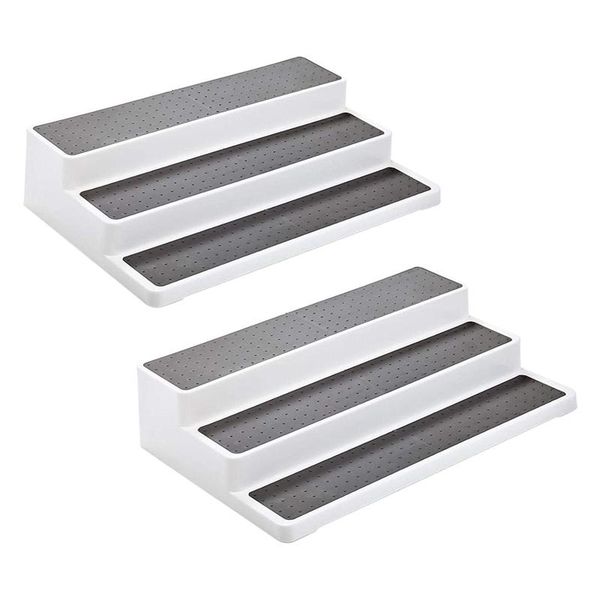 pack of three-layer ladder non-slip plastic storage spice rack household kitchen and goods & organization
pack of three-layer ladder non-slip plastic storage spice rack household kitchen and goods & organization