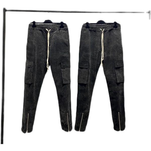 men's pants askyurself cargo men women joggers washed heavy fabric drawstring zipper sweatpants track trousers jeans, Black
men's pants askyurself cargo men women joggers washed heavy fabric drawstring zipper sweatpants track trousers jeans, Black