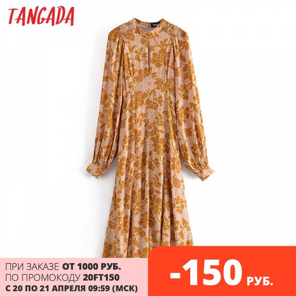 tangada 2021 fashion women flowers print backless dress long sleeve casual female long dress 3h197, Black;gray
tangada 2021 fashion women flowers print backless dress long sleeve casual female long dress 3h197, Black;gray