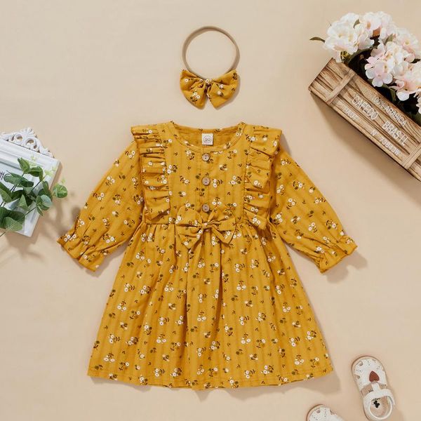 girl's dresses floral print princess dress bowknot long sleeve o-neck born baby casual winter clothes girl clothing, Red;yellow
girl's dresses floral print princess dress bowknot long sleeve o-neck born baby casual winter clothes girl clothing, Red;yellow