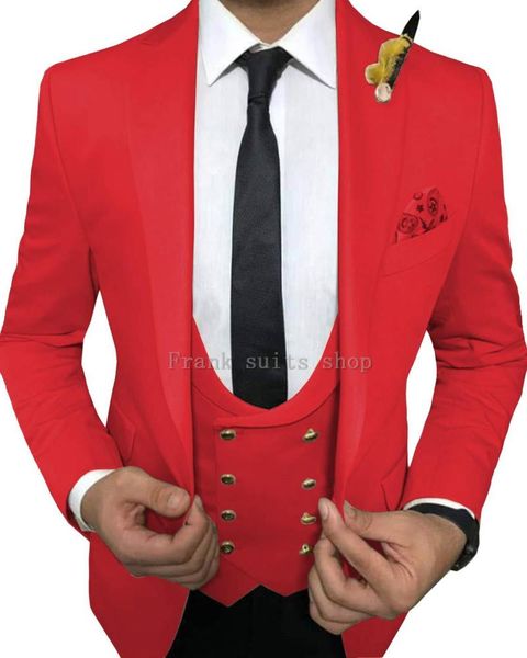 white red men suits for wedding slim fit groom tuxedo blazer jacket groomsmen men's suit with pants prom party vest & blazers, White;black
white red men suits for wedding slim fit groom tuxedo blazer jacket groomsmen men's suit with pants prom party vest & blazers, White;black