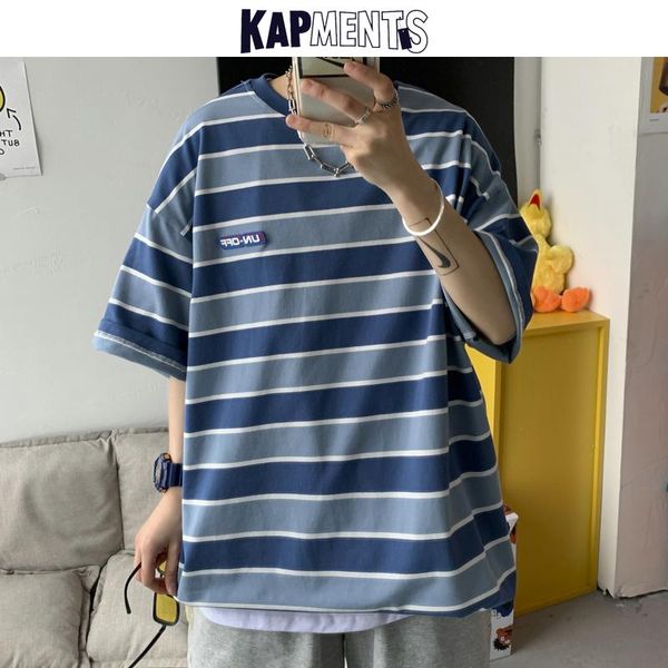 men striped harajuku graphic t shirts 2021 summer mens japanese streetwear tshirts male korea oversized fashion shirt men's t-shirts, White;black
men striped harajuku graphic t shirts 2021 summer mens japanese streetwear tshirts male korea oversized fashion shirt men's t-shirts, White;black