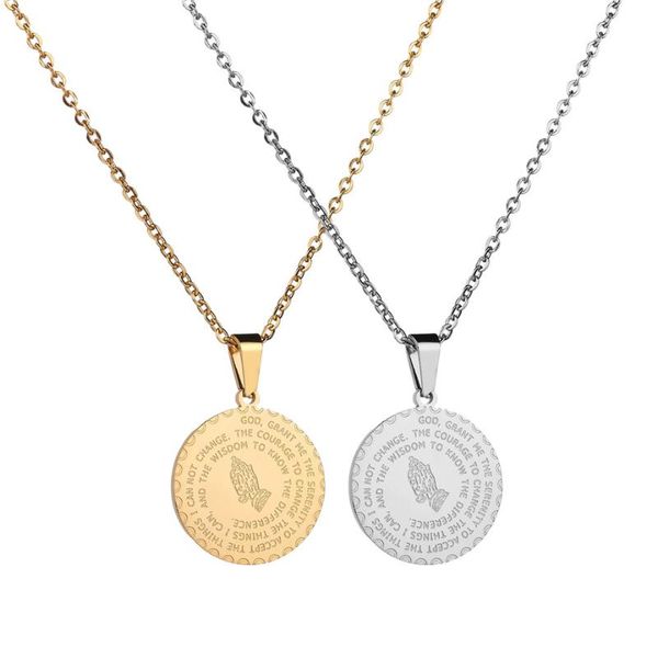 pendant necklaces religious praying hands necklace gold/silver color stainless steel choker for women jewelry collier femme 2021
pendant necklaces religious praying hands necklace gold/silver color stainless steel choker for women jewelry collier femme 2021