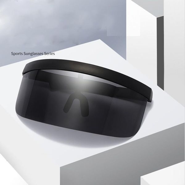 sunglasses pc frame oversized integrated color for women fashion vintage sports sun glasses protection against peeping gafas, White;black
sunglasses pc frame oversized integrated color for women fashion vintage sports sun glasses protection against peeping gafas, White;black
