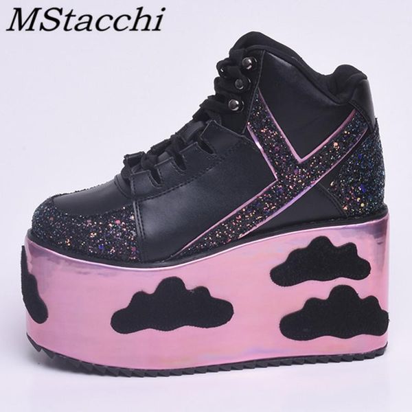 boots mstacchi women flat platform shoes high heels wedges lace-up casual woman real leather ankle for mujer, Black
boots mstacchi women flat platform shoes high heels wedges lace-up casual woman real leather ankle for mujer, Black