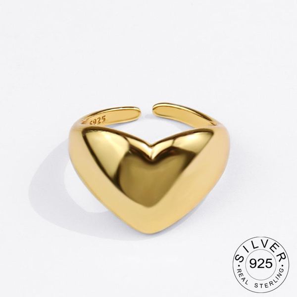 sterling silver rings for women heart shape gold color wedding trendy jewelry large adjustable antique anillos cluster, Golden;silver
sterling silver rings for women heart shape gold color wedding trendy jewelry large adjustable antique anillos cluster, Golden;silver