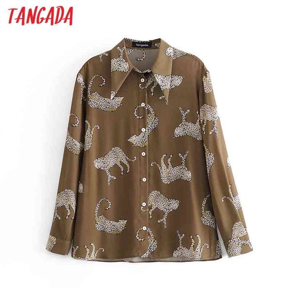 women retro oversized tiger print blouse long sleeve chic female casual loose shirt blusas femininas 3a100 210416, White
women retro oversized tiger print blouse long sleeve chic female casual loose shirt blusas femininas 3a100 210416, White