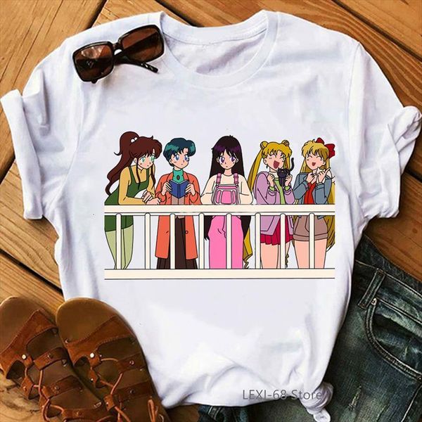 90s fashion graphic tee female men t shirt and womens sailor moon harajuku kawaii anime women funny cartoon cute cat, White;black
90s fashion graphic tee female men t shirt and womens sailor moon harajuku kawaii anime women funny cartoon cute cat, White;black