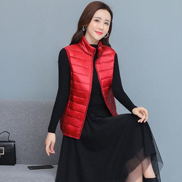 women's vests winter sleeveless ultra light down slim jacket girl gilet plus lightweight windproof warm waistcoat chaleco mujer, Black;white
women's vests winter sleeveless ultra light down slim jacket girl gilet plus lightweight windproof warm waistcoat chaleco mujer, Black;white