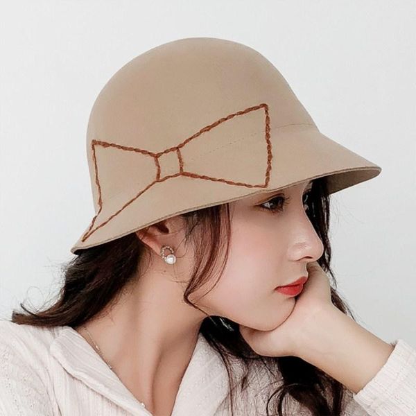 stingy brim hats 2021 elegant winter 100% australian wool felt fedora wedding women female embroidery bow berets caps pillbox hat chapeau, Blue;gray
stingy brim hats 2021 elegant winter 100% australian wool felt fedora wedding women female embroidery bow berets caps pillbox hat chapeau, Blue;gray