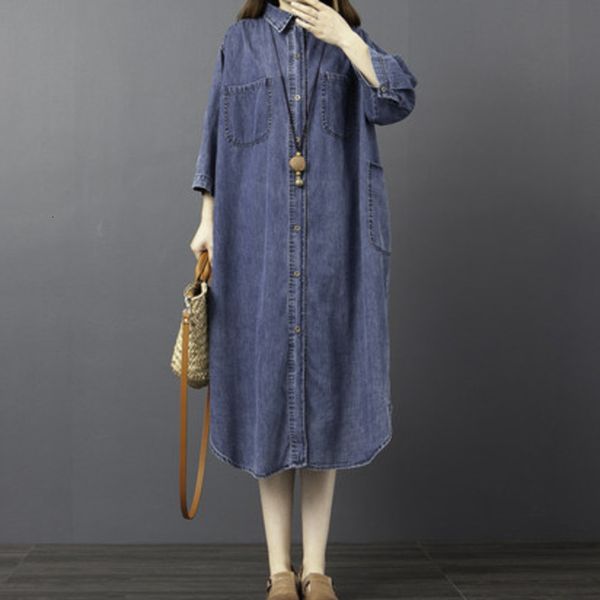 casual dresses springtime #2468 spring button front shirt dressed feminine lapel-neck asymmetric loose midi denim dress 7oah, Black;gray
casual dresses springtime #2468 spring button front shirt dressed feminine lapel-neck asymmetric loose midi denim dress 7oah, Black;gray