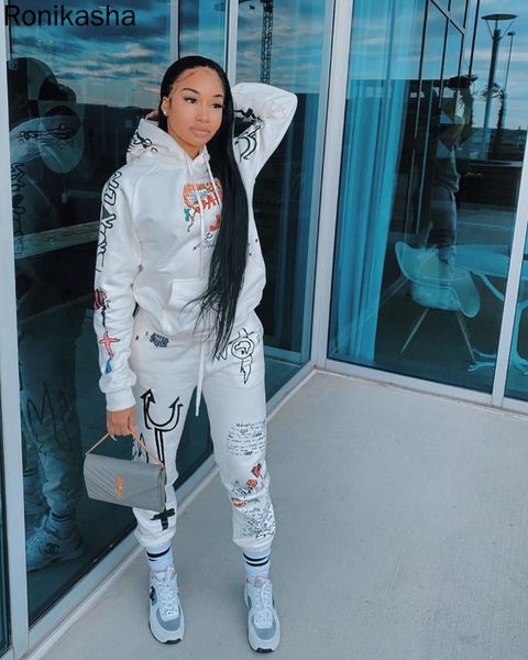 women's two piece pants ronikasha women sportswear hooded collar graffiti print set outfits casual sweatpants and hoodie cute clothe, White
women's two piece pants ronikasha women sportswear hooded collar graffiti print set outfits casual sweatpants and hoodie cute clothe, White