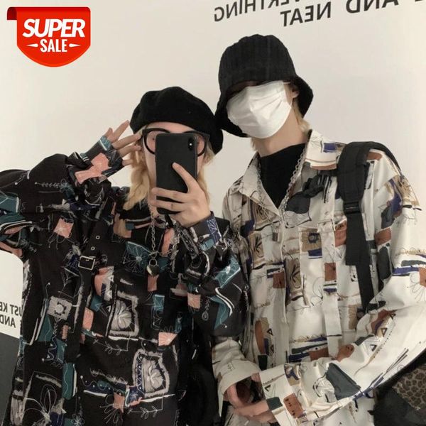 2021 men's fashion printing long sleeve hawaiian shirt camisa social masculina french cuff coats streetwear shirts #ck3i, White;black
2021 men's fashion printing long sleeve hawaiian shirt camisa social masculina french cuff coats streetwear shirts #ck3i, White;black
