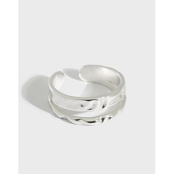 sterling silver irregular surface double layer rings for women jewelry, elegant 925 ring woman accessories cluster, Golden;silver
sterling silver irregular surface double layer rings for women jewelry, elegant 925 ring woman accessories cluster, Golden;silver