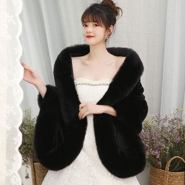 wraps & jackets big black bridal faux fur winter wedding coat warm shawls outerwear shrug women jacket prom size 165*55 cm, White
wraps & jackets big black bridal faux fur winter wedding coat warm shawls outerwear shrug women jacket prom size 165*55 cm, White