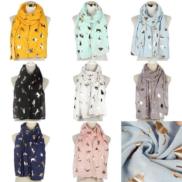 scarves women foil cat print scarf ladies silver pressed wrap shawl girls warm gift, Blue;gray
scarves women foil cat print scarf ladies silver pressed wrap shawl girls warm gift, Blue;gray