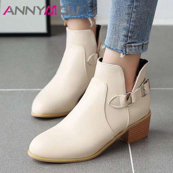 boots annymoli buckle short med heel ankle woman thick shoes round toe female footwear warm winter black apricot 43
boots annymoli buckle short med heel ankle woman thick shoes round toe female footwear warm winter black apricot 43