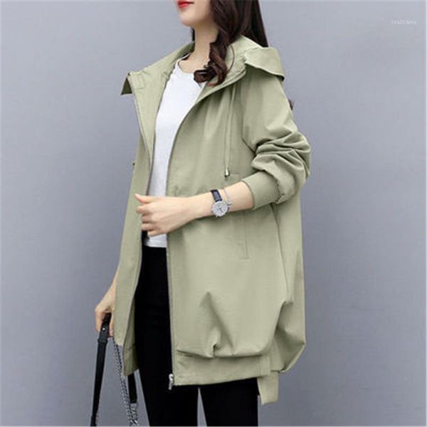 women's jackets 2021 jacket hooded long sleeve casual windbreaker female loose oversize ladies outerwear plus size 3xl zy577, Black;brown
women's jackets 2021 jacket hooded long sleeve casual windbreaker female loose oversize ladies outerwear plus size 3xl zy577, Black;brown