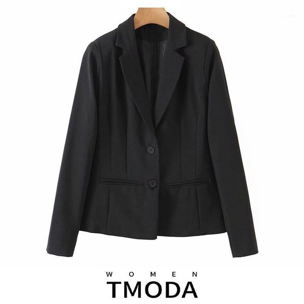 women's suits & blazers tmoda1736 2021 summer autumn women fashion tide coat long sleeve black single-breasted blazer loose simple jack, White;black
women's suits & blazers tmoda1736 2021 summer autumn women fashion tide coat long sleeve black single-breasted blazer loose simple jack, White;black
