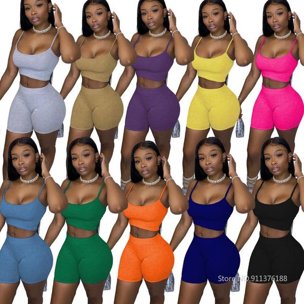 women's tracksuits shorts sets casual solid sportswear two piece set women halter crop and biker matching summer athleisure outfits, Gray
women's tracksuits shorts sets casual solid sportswear two piece set women halter crop and biker matching summer athleisure outfits, Gray