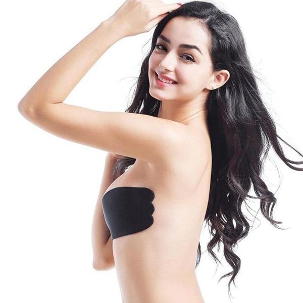 women chest stickers invisible bra stretch fashion silicone ladies wireless style leisure quality underwear l3h4 women's g-strings, Black;white
women chest stickers invisible bra stretch fashion silicone ladies wireless style leisure quality underwear l3h4 women's g-strings, Black;white