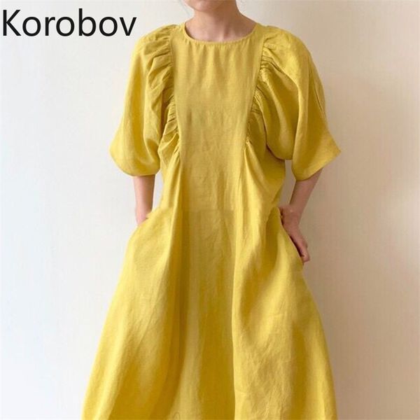 korobov summer chic sweet women dress korean solid high waist female dresses vintage short sleeve robe femme 2a709 210430, Black;gray
korobov summer chic sweet women dress korean solid high waist female dresses vintage short sleeve robe femme 2a709 210430, Black;gray