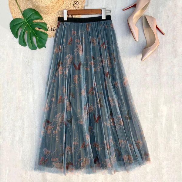 skirts women summer mesh skirt flower butterfly printing pleated high waist casual fashion style 36 inch long a-line, Black
skirts women summer mesh skirt flower butterfly printing pleated high waist casual fashion style 36 inch long a-line, Black