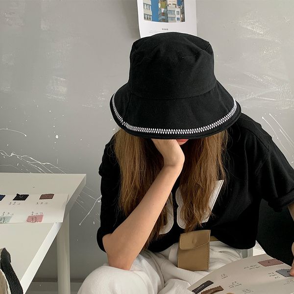 double sided fisherman's with stitching, black versatile bucket , children's net red, four seasons solid basin hat
double sided fisherman's with stitching, black versatile bucket , children's net red, four seasons solid basin hat