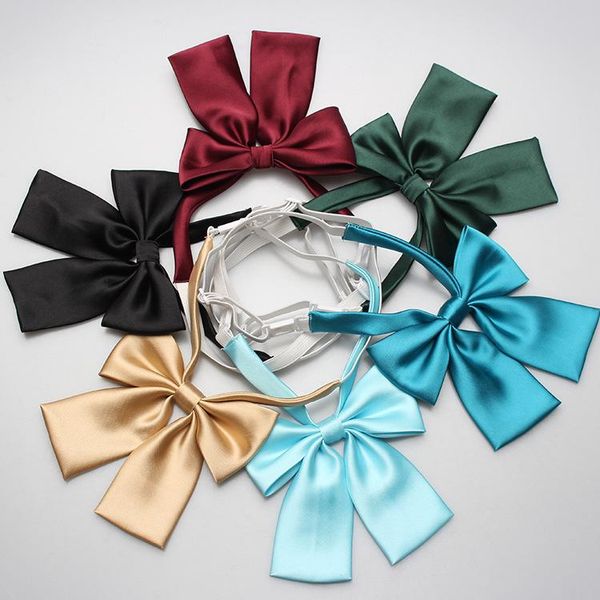 bow ties women's japanese solid color tie bowknots cravats uniform school bowties gilrs neckwear accessories, Black;gray
bow ties women's japanese solid color tie bowknots cravats uniform school bowties gilrs neckwear accessories, Black;gray