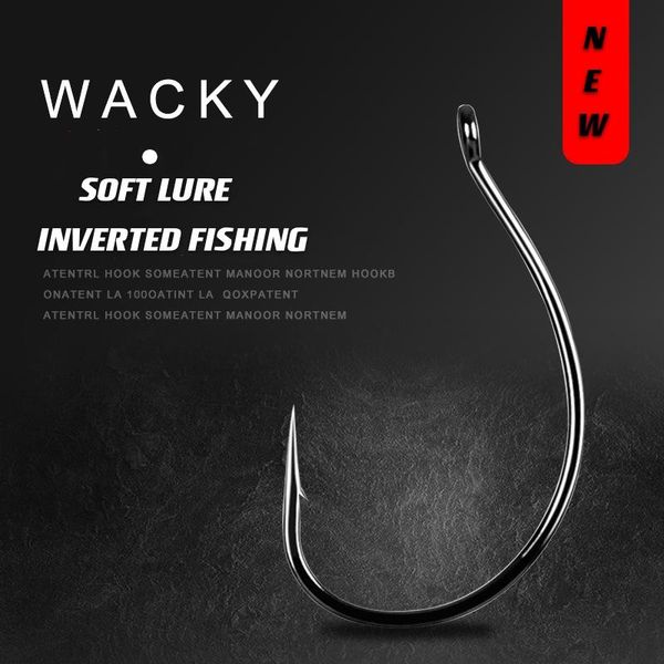 wacky hook 20/pcs 1#-2/0# high carbon steel single breadworm big size marushi crucian black barbed sea luya winter fishing goods hooks
wacky hook 20/pcs 1#-2/0# high carbon steel single breadworm big size marushi crucian black barbed sea luya winter fishing goods hooks
