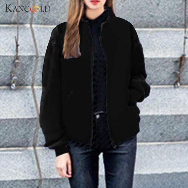 women's jackets kancoold 2021 autumn and winter plus size velvet zipper high collar sweater large loose cardigan coat, Black;brown
women's jackets kancoold 2021 autumn and winter plus size velvet zipper high collar sweater large loose cardigan coat, Black;brown