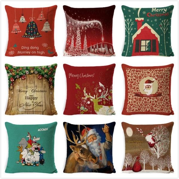 cushion/decorative pillow christmas deer cushion cover gifts pattern cotton linen throw car home sofa decorative pillowcase 45*45cm
cushion/decorative pillow christmas deer cushion cover gifts pattern cotton linen throw car home sofa decorative pillowcase 45*45cm