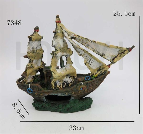 decorations 7348 wreck sunk ship aquarium ornament sailing boat destroyer fish tank cave decoration
decorations 7348 wreck sunk ship aquarium ornament sailing boat destroyer fish tank cave decoration
