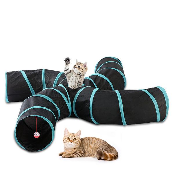 1pc pet cat toy funny tunnel 5/4/3/2 holes fldable toys play tubes balls interactive animal games
1pc pet cat toy funny tunnel 5/4/3/2 holes fldable toys play tubes balls interactive animal games