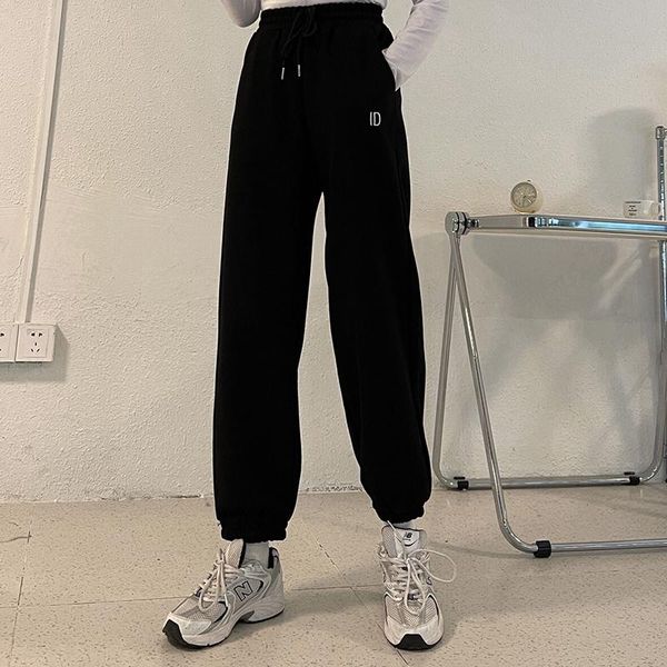 women's pants & capris elastic high waist sports female autumn and winter, Black;white
women's pants & capris elastic high waist sports female autumn and winter, Black;white