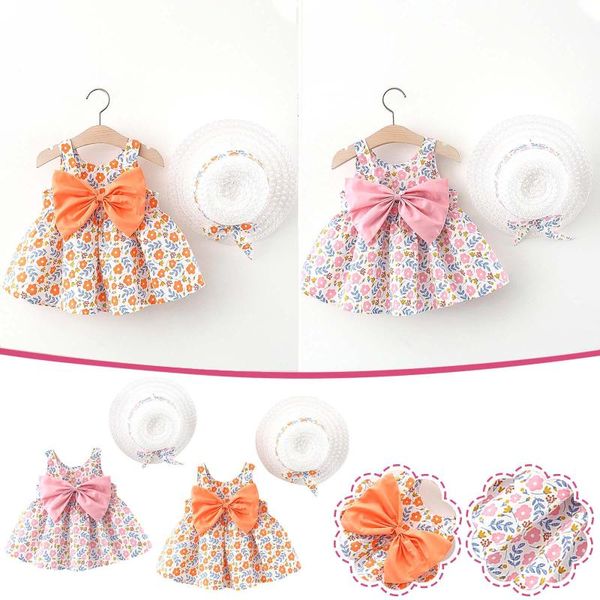 girl's dresses summer suspender toddler child baby girl sleeveless tutu vestidos bowknot flower print sling pleated dress+sunshade hat, Red;yellow
girl's dresses summer suspender toddler child baby girl sleeveless tutu vestidos bowknot flower print sling pleated dress+sunshade hat, Red;yellow
