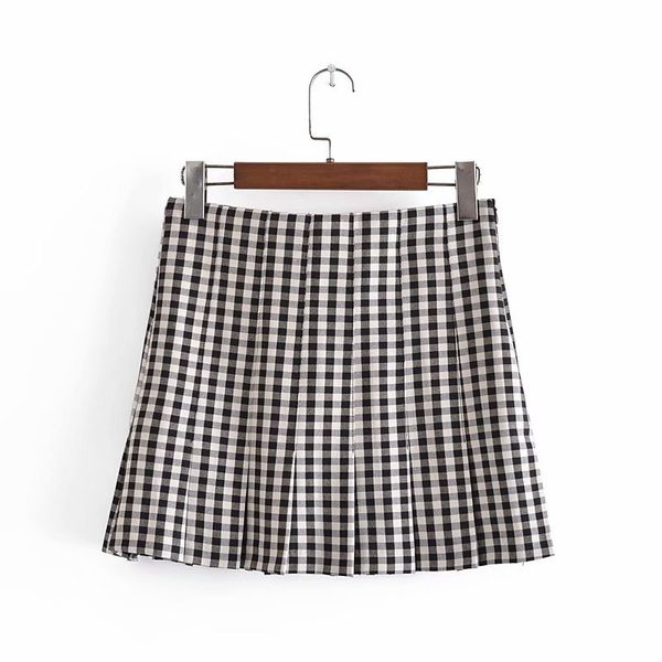 fashion women plaid lapel mini skirt casual za summer a-line stylish for girls streetwear 210521, Black
fashion women plaid lapel mini skirt casual za summer a-line stylish for girls streetwear 210521, Black