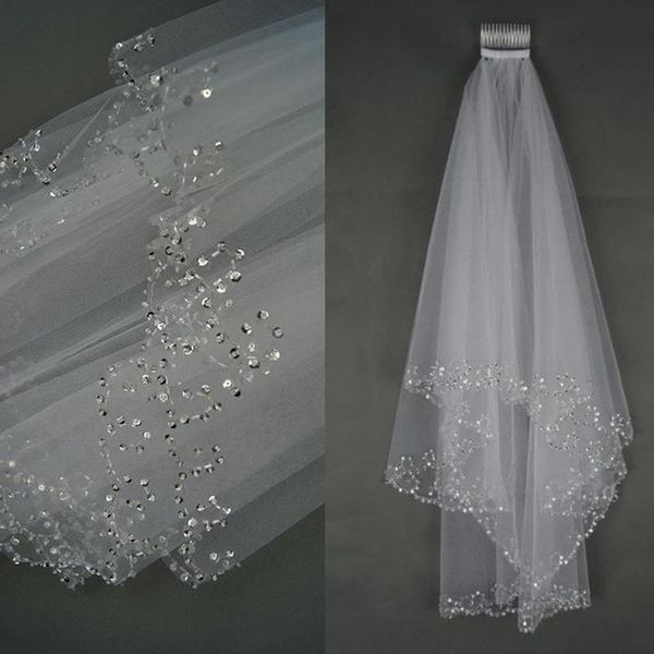 bridal veils elegant short white ivory 2021 beading with comb wedding bride accessories in stock, Black
bridal veils elegant short white ivory 2021 beading with comb wedding bride accessories in stock, Black