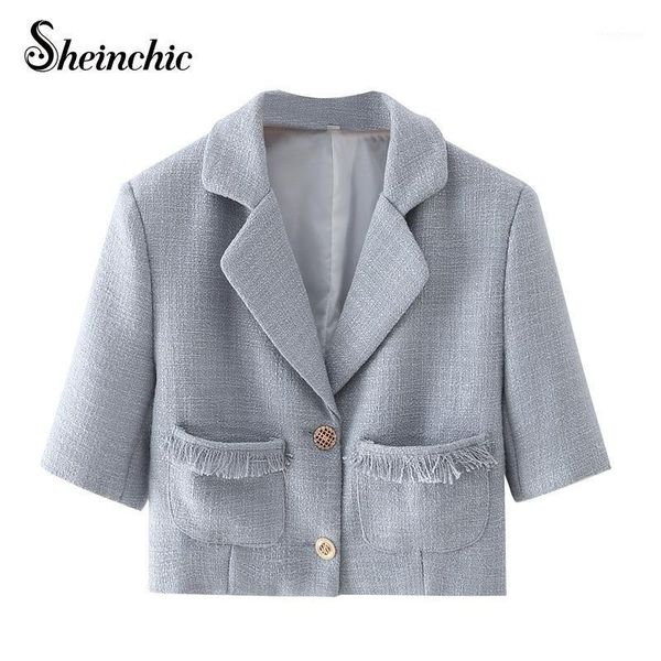 women's wool & blends sheinchic 2021 autumn winter fashion woolen jacket coat womens vintage long sleeve short outerwear overcoat, Black
women's wool & blends sheinchic 2021 autumn winter fashion woolen jacket coat womens vintage long sleeve short outerwear overcoat, Black