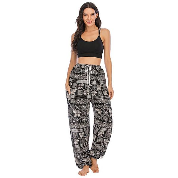 women's pants & capris thailand elephant yoga knickers suits casual drop, Black;white 
women's pants & capris thailand elephant yoga knickers suits casual drop, Black;white