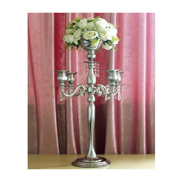 party decoration silver height 76cm gold 5 heads crystal candelabra, candle holder, wedding centerpiece, flower bowl holder with pendants
party decoration silver height 76cm gold 5 heads crystal candelabra, candle holder, wedding centerpiece, flower bowl holder with pendants
